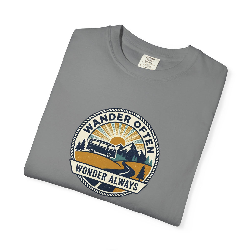 Wander Often Wonder Always T-Shirt — Vintage Adventure Graphic Tee