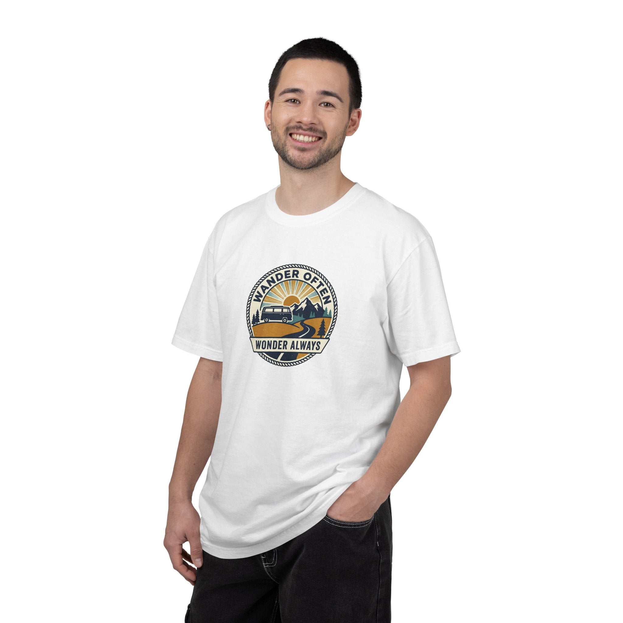 Wander Often Wonder Always T-Shirt — Vintage Adventure Graphic Tee