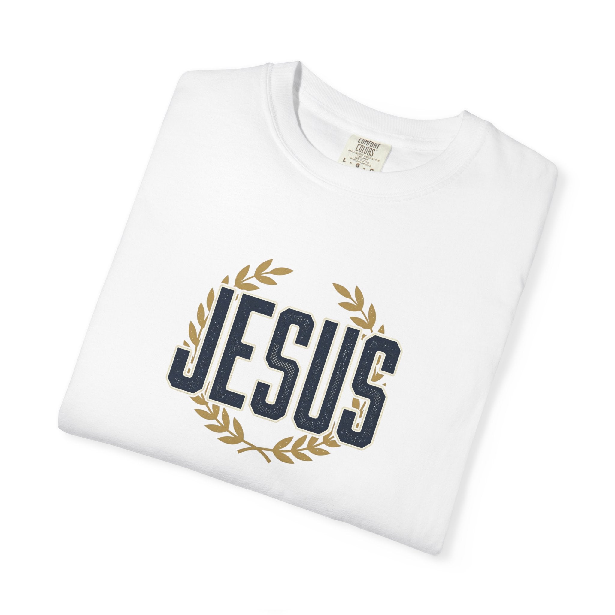 Jesus Laurel Wreath T-Shirt — Faith Graphic Tee