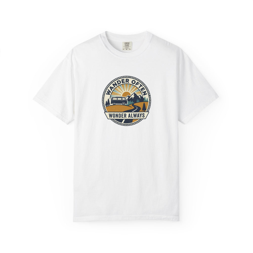 Wander Often Wonder Always T-Shirt — Vintage Adventure Graphic Tee