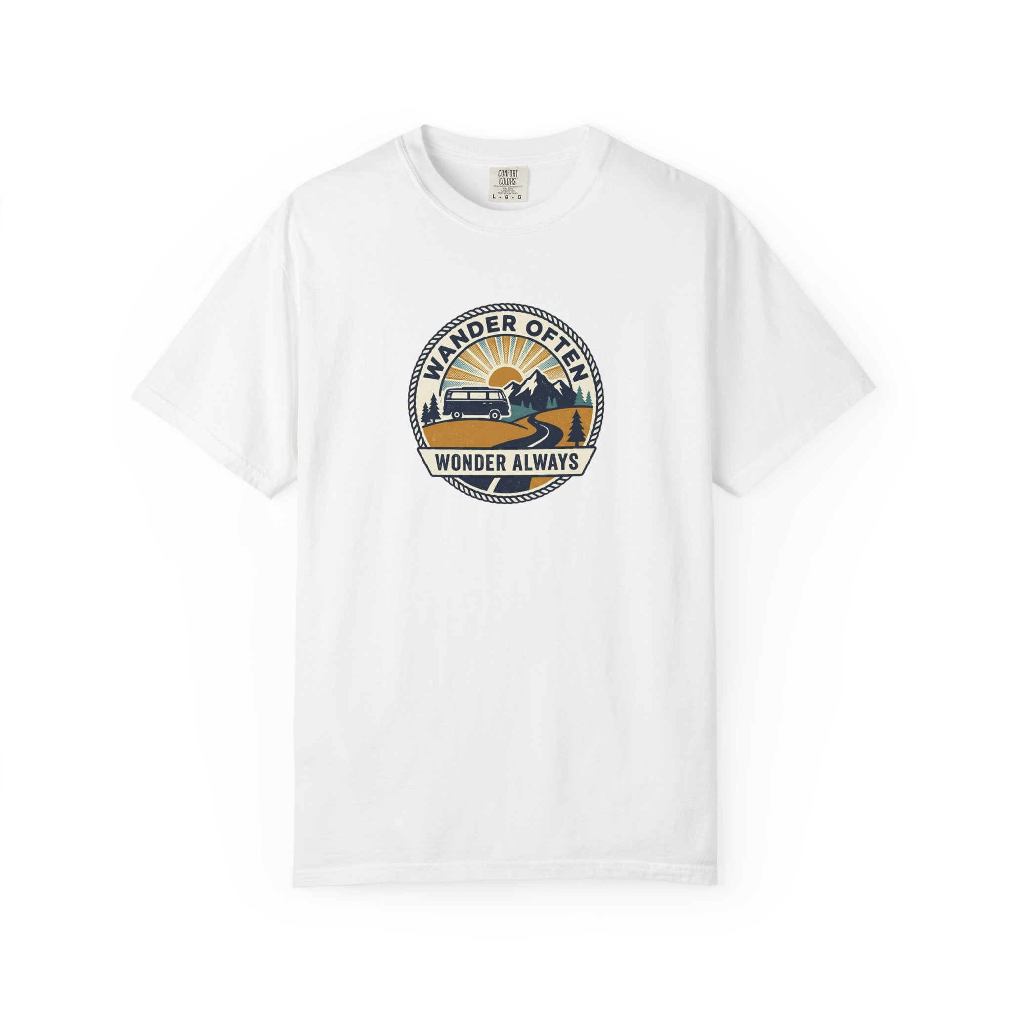 Wander Often Wonder Always T-Shirt — Vintage Adventure Graphic Tee