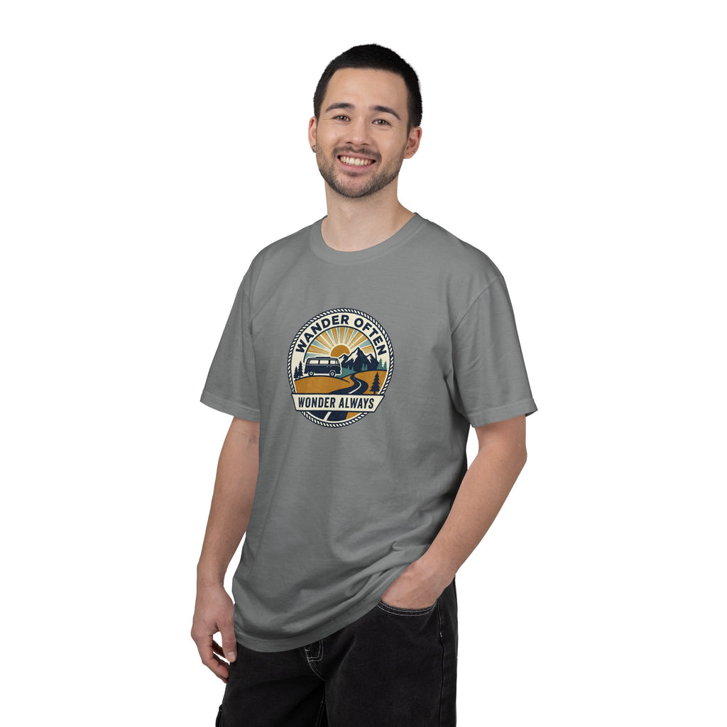 Wander Often Wonder Always T-Shirt — Vintage Adventure Graphic Tee