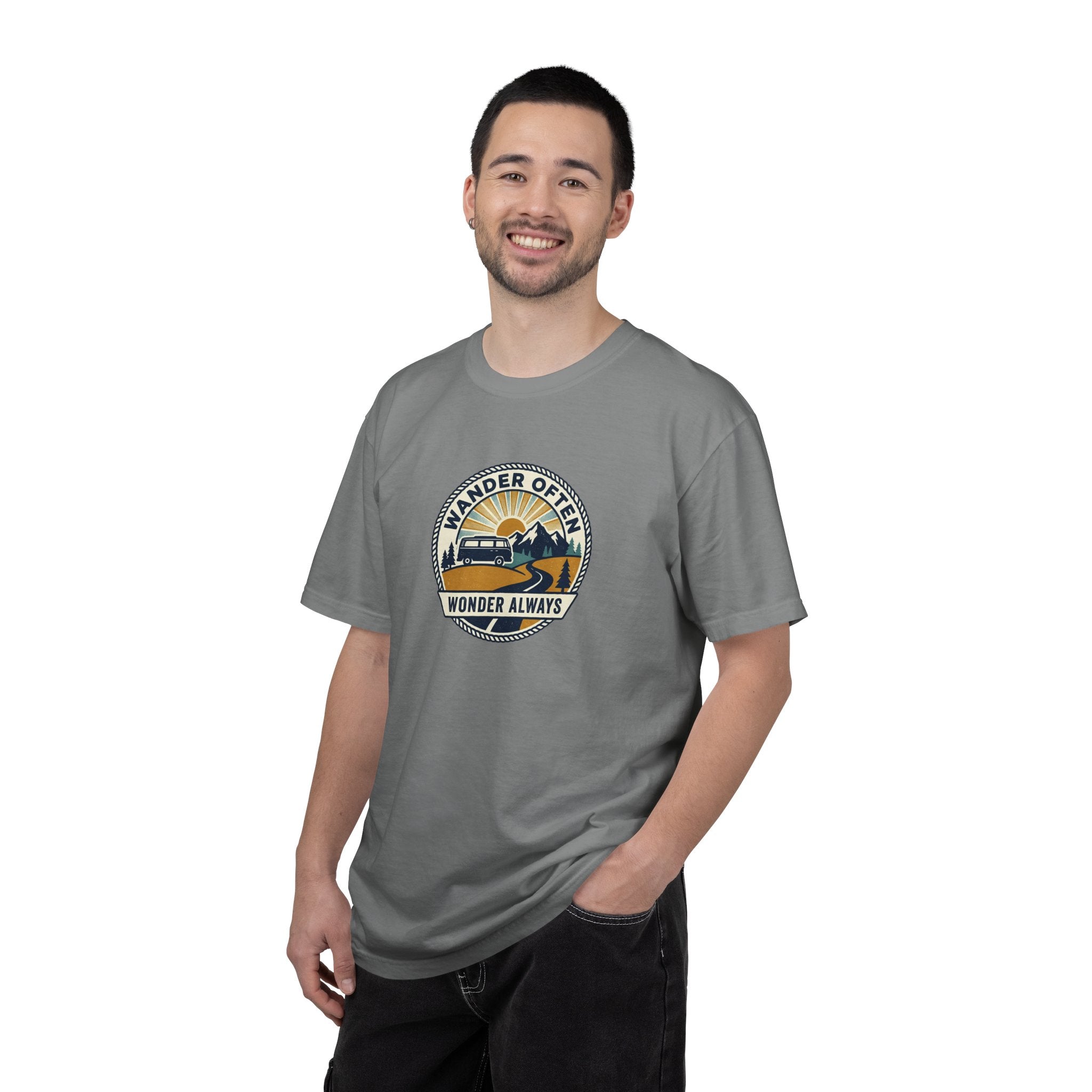 Wander Often Wonder Always T-Shirt — Vintage Adventure Graphic Tee