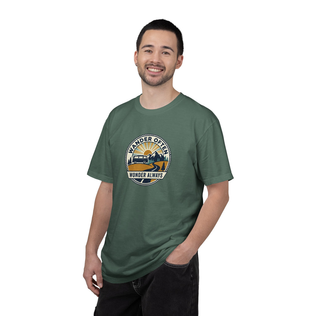 Wander Often Wonder Always T-Shirt — Vintage Adventure Graphic Tee