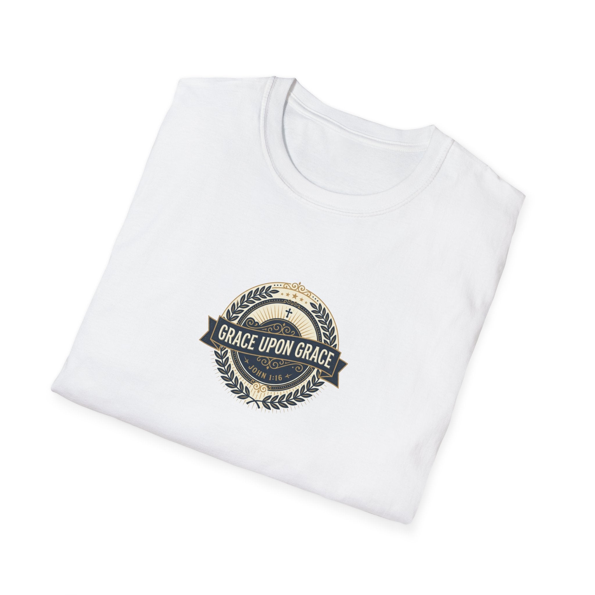 Grace Upon Grace T-Shirt — Vintage Faith Christian Tee