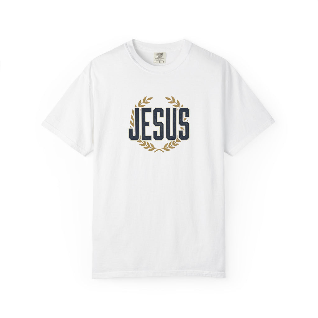 Jesus Laurel Wreath T-Shirt — Faith Graphic Tee
