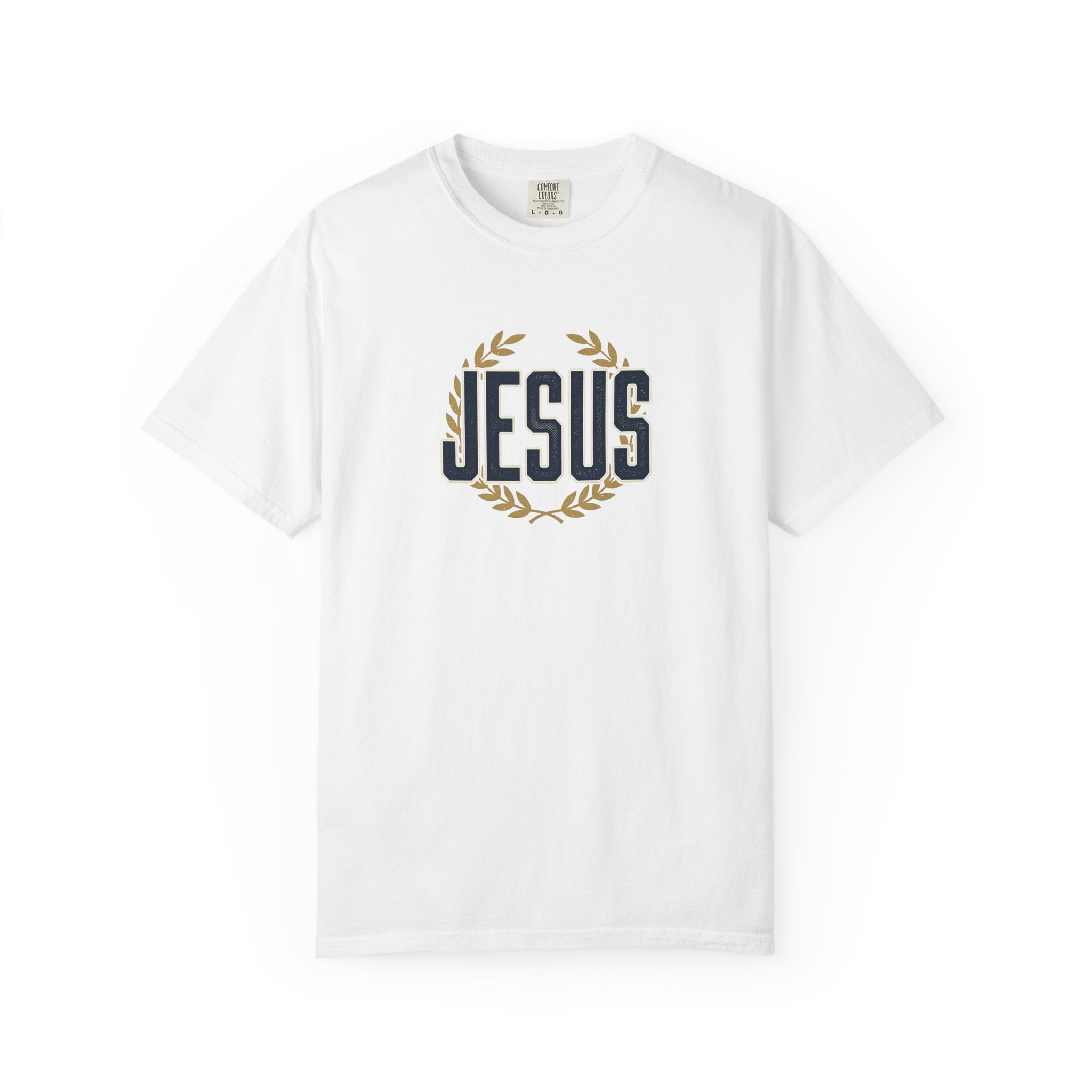 Jesus Laurel Wreath T-Shirt — Faith Graphic Tee