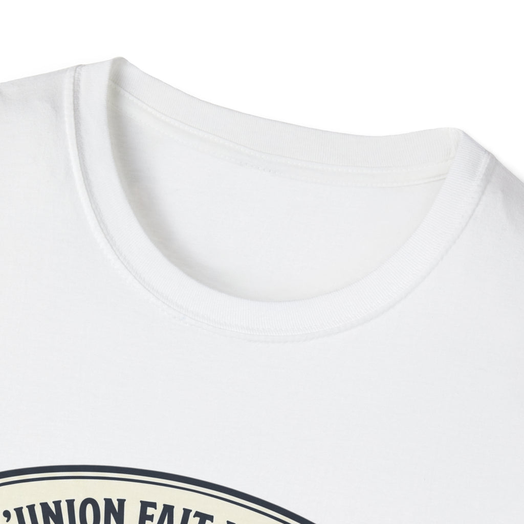 Haiti Vintage Crest T-Shirt — "L'union Fait la Force" Flag Tee