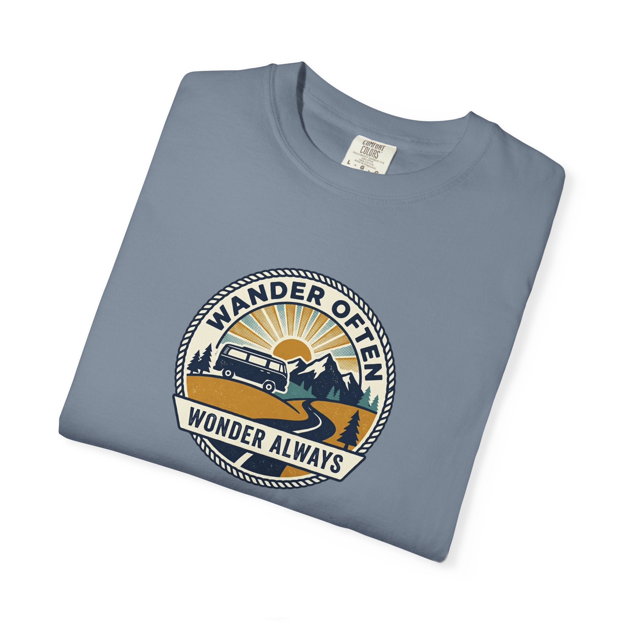 Wander Often Wonder Always T-Shirt — Vintage Adventure Graphic Tee