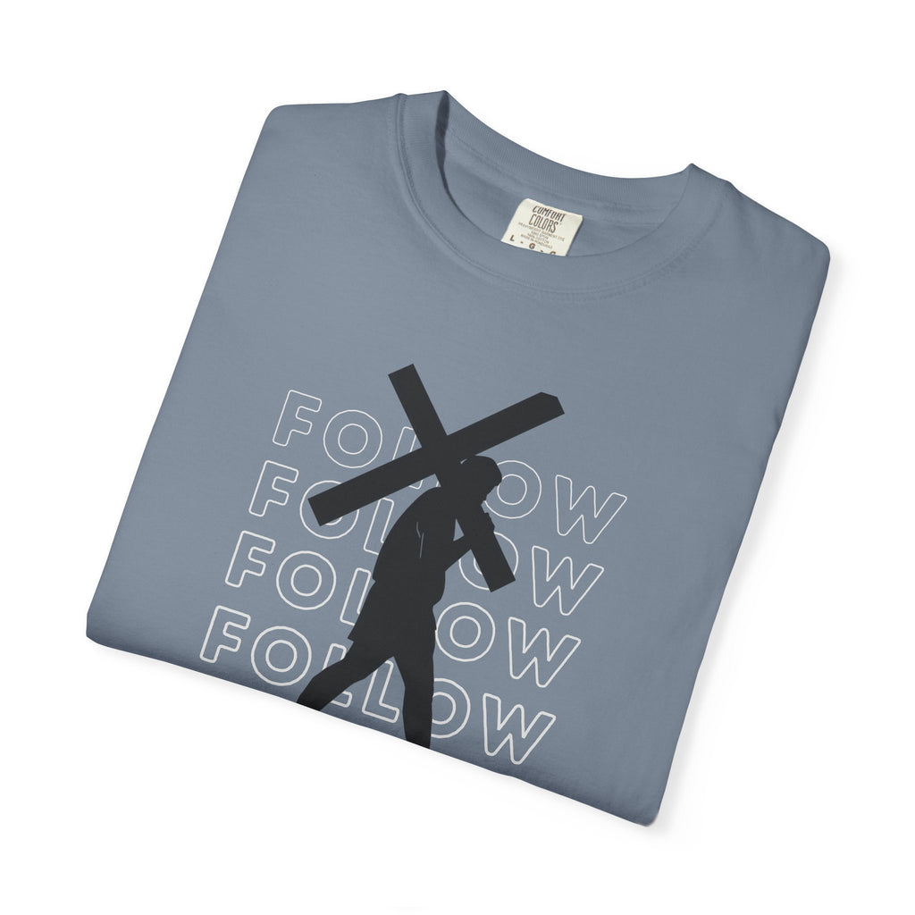Follow Christ Cross (Luke 23) Christian Faith T-shirt