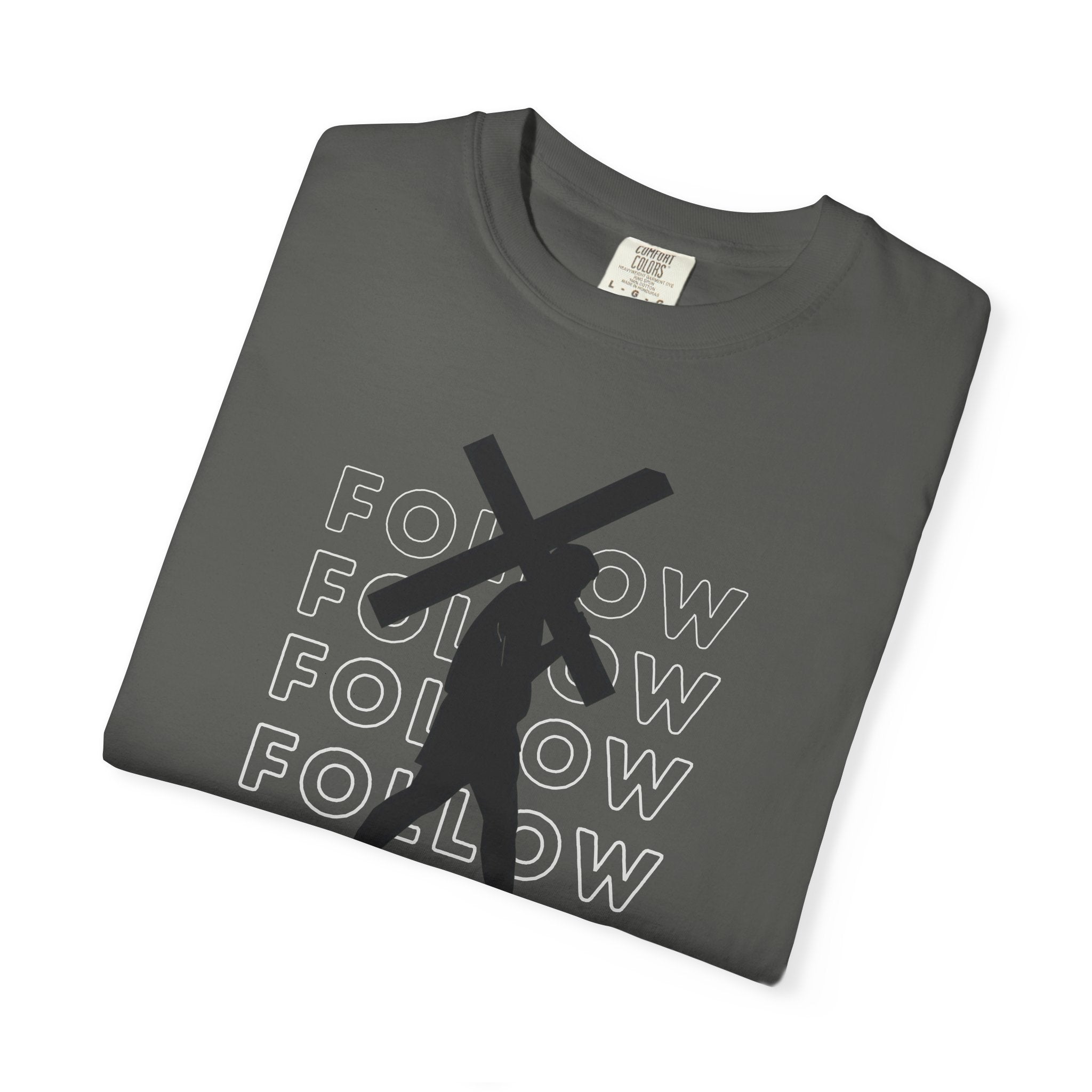 Follow Christ Cross (Luke 23) Christian Faith T-shirt