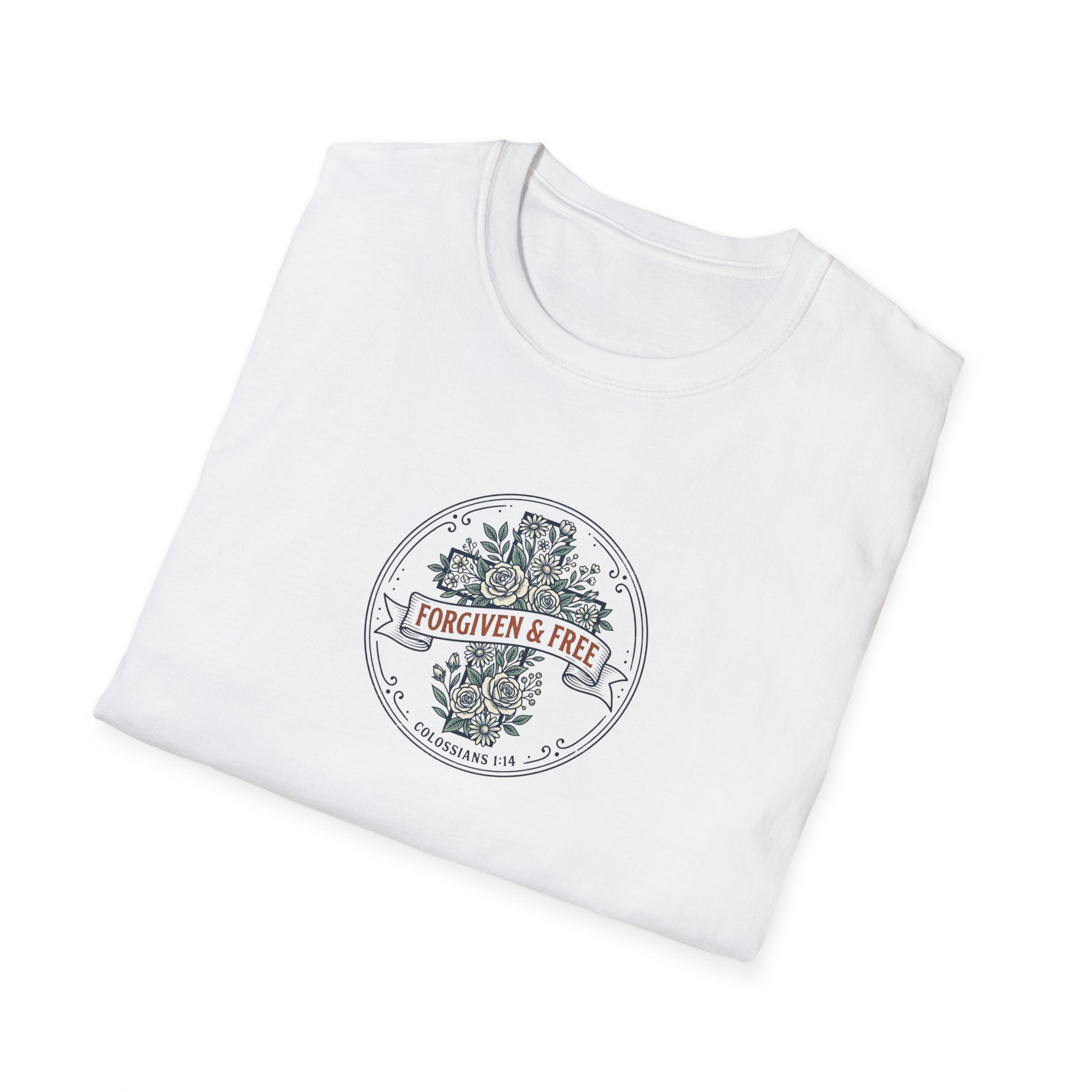 T-Shirt — 'Sun, Garden & Freedom' Vintage Botanical Graphic Tee