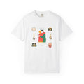 Graphic T-Shirt — Embrace Illustration Tee (Hug Design with Candles & Heart)
