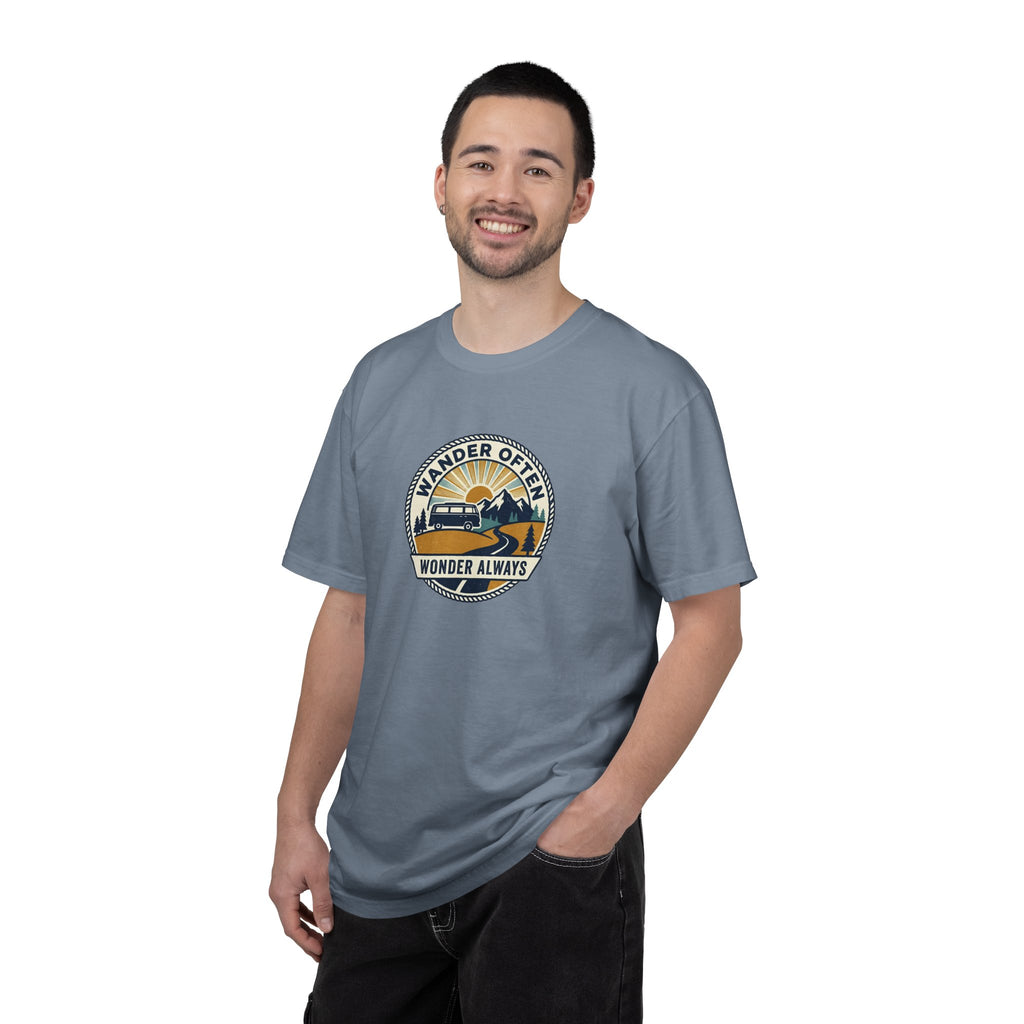 Wander Often Wonder Always T-Shirt — Vintage Adventure Graphic Tee