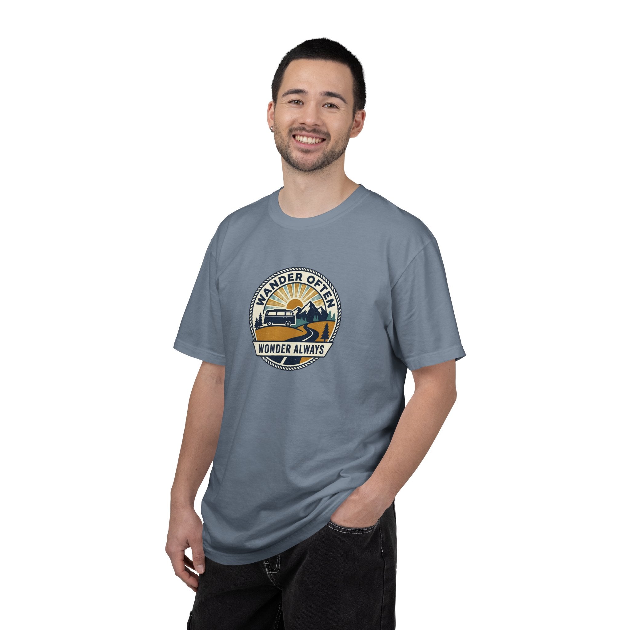 Wander Often Wonder Always T-Shirt — Vintage Adventure Graphic Tee