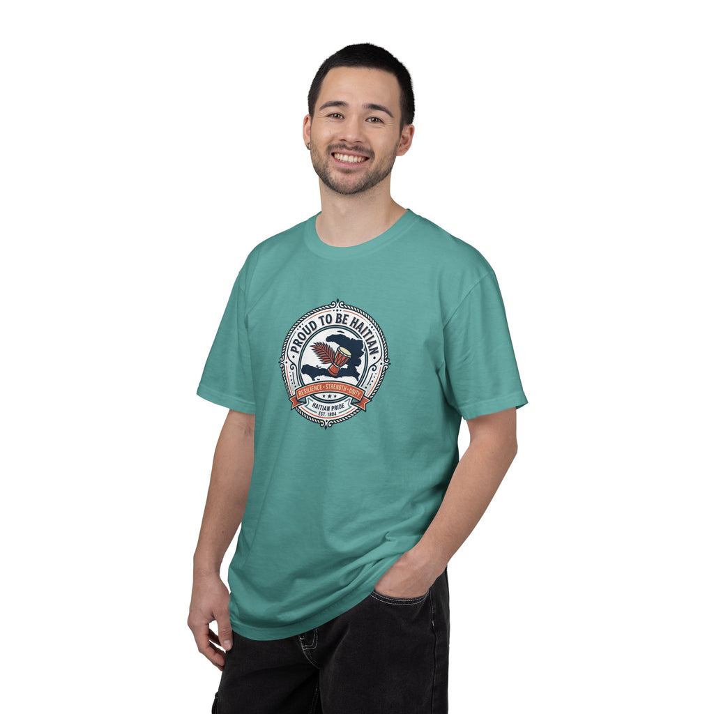Proud to Be Haitian Eagle Graphic T-Shirt