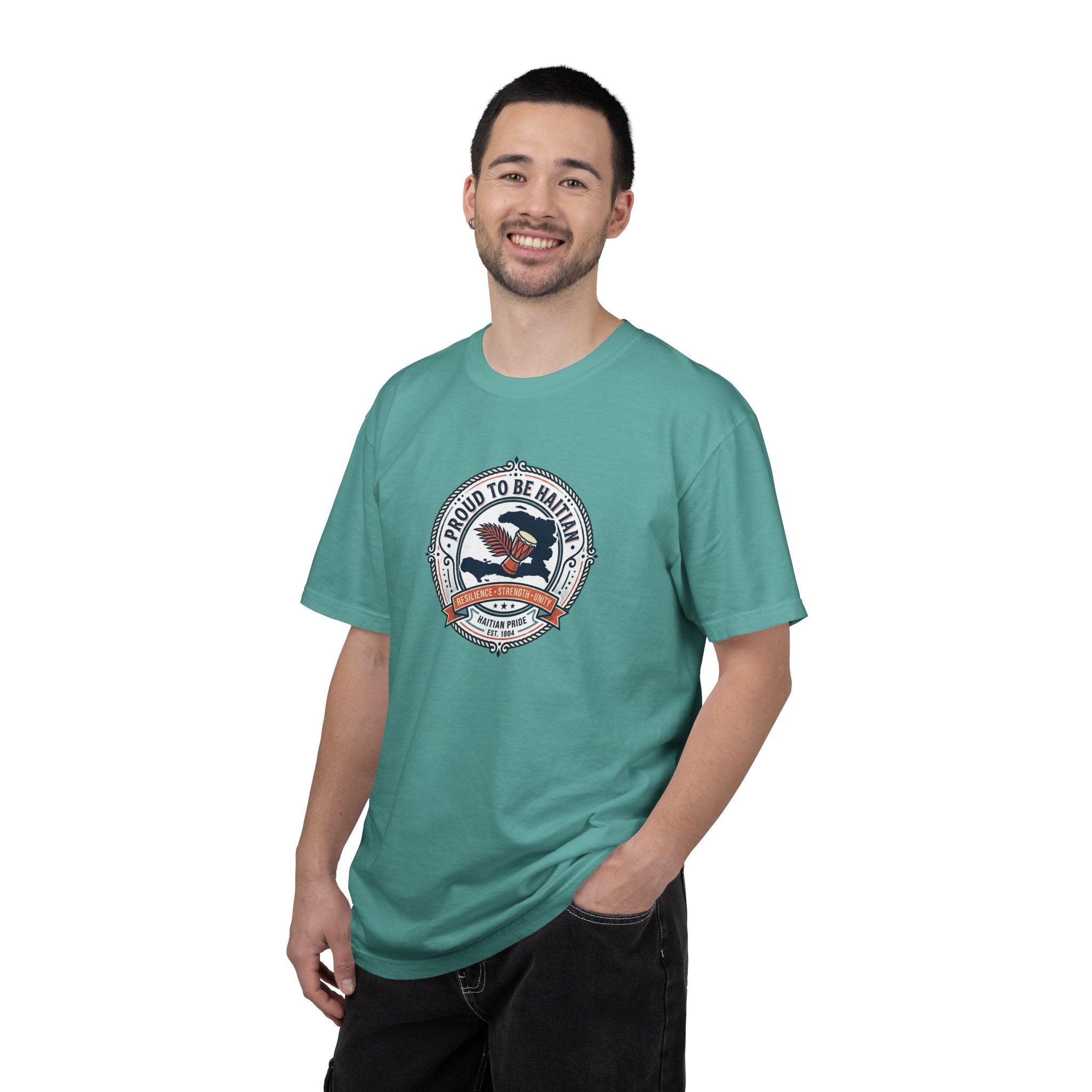 Proud to Be Haitian Eagle Graphic T-Shirt