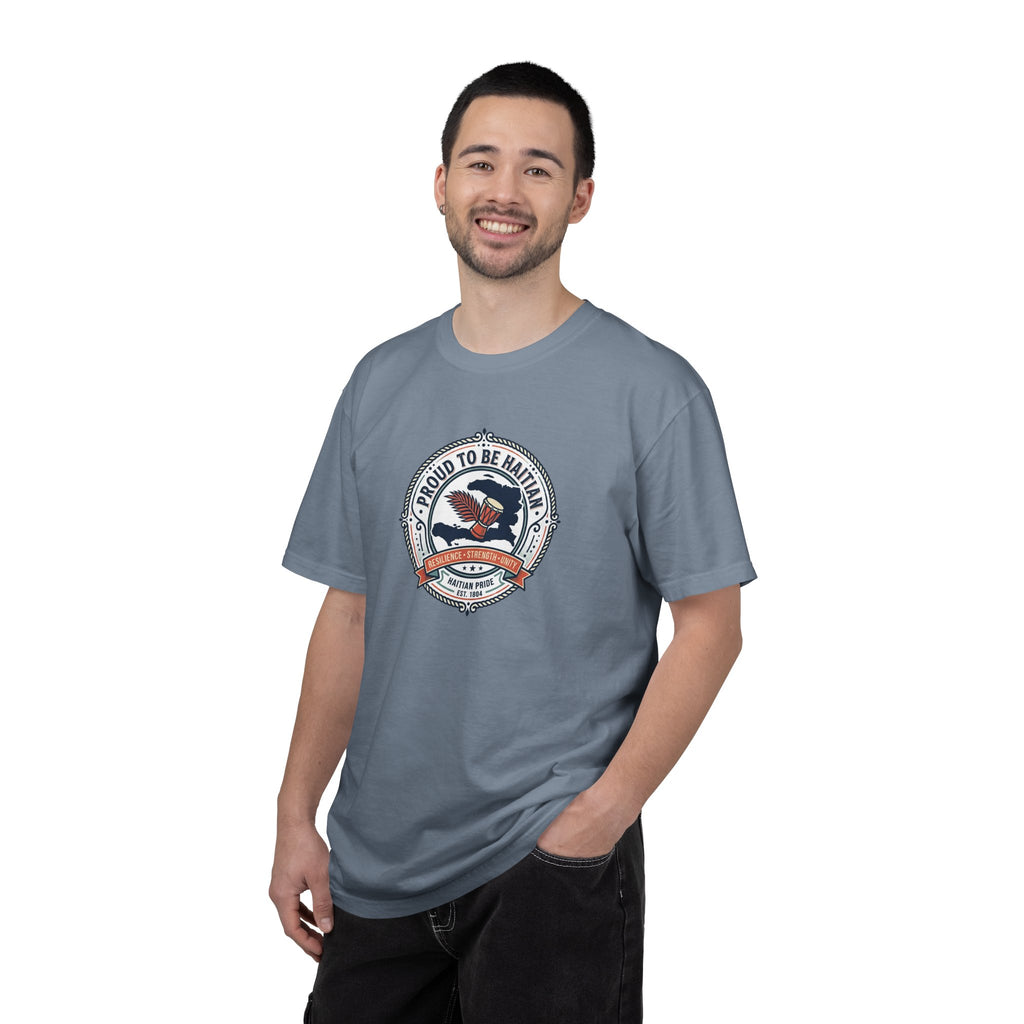 Proud to Be Haitian Eagle Graphic T-Shirt