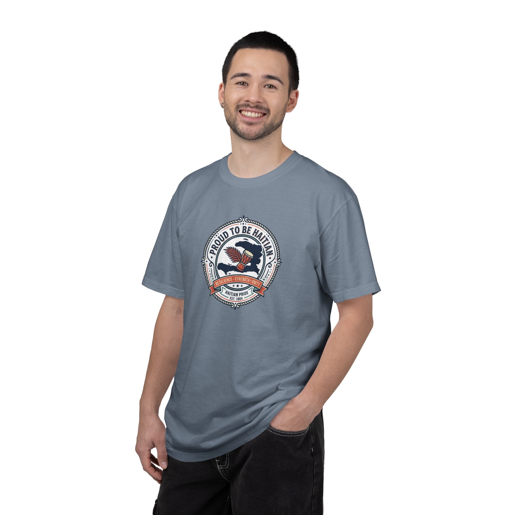 Proud to Be Haitian Eagle Graphic T-Shirt