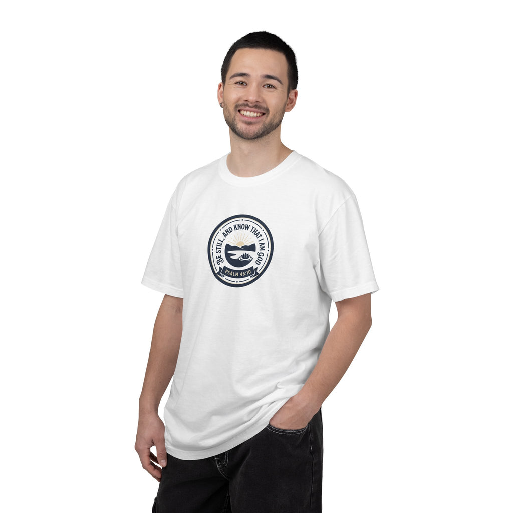 T-Shirt — 'Be Still and Know That I Am God' Faith Graphic Tee
