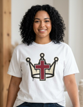 Christian Crown T‑Shirt – Red Cross Crown Graphic Tee