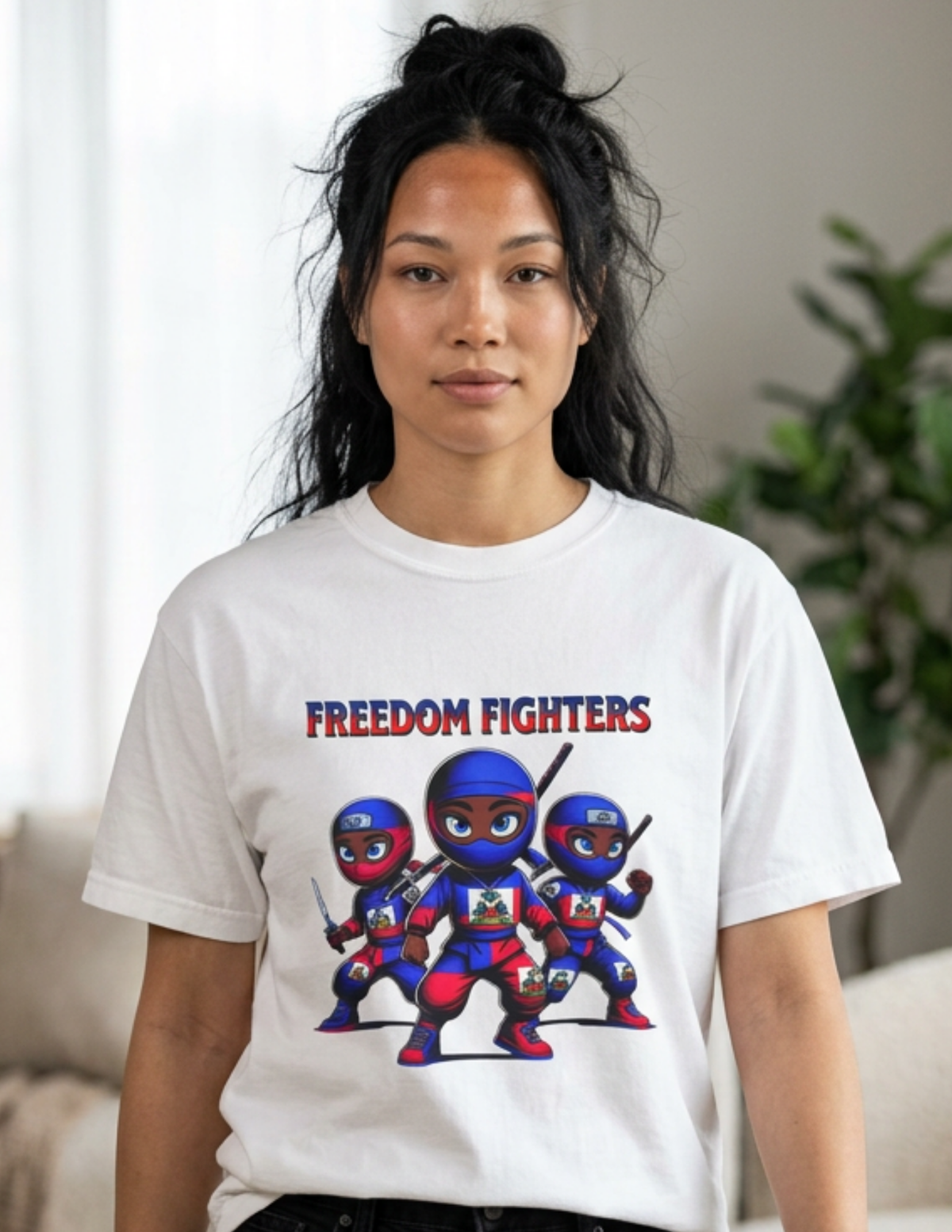 Haitian Flag Freedom Fighters T-shirt