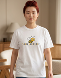 Bee Graphic T-Shirt — "Your True Self" Cute Bee Design, Positive Message Tee