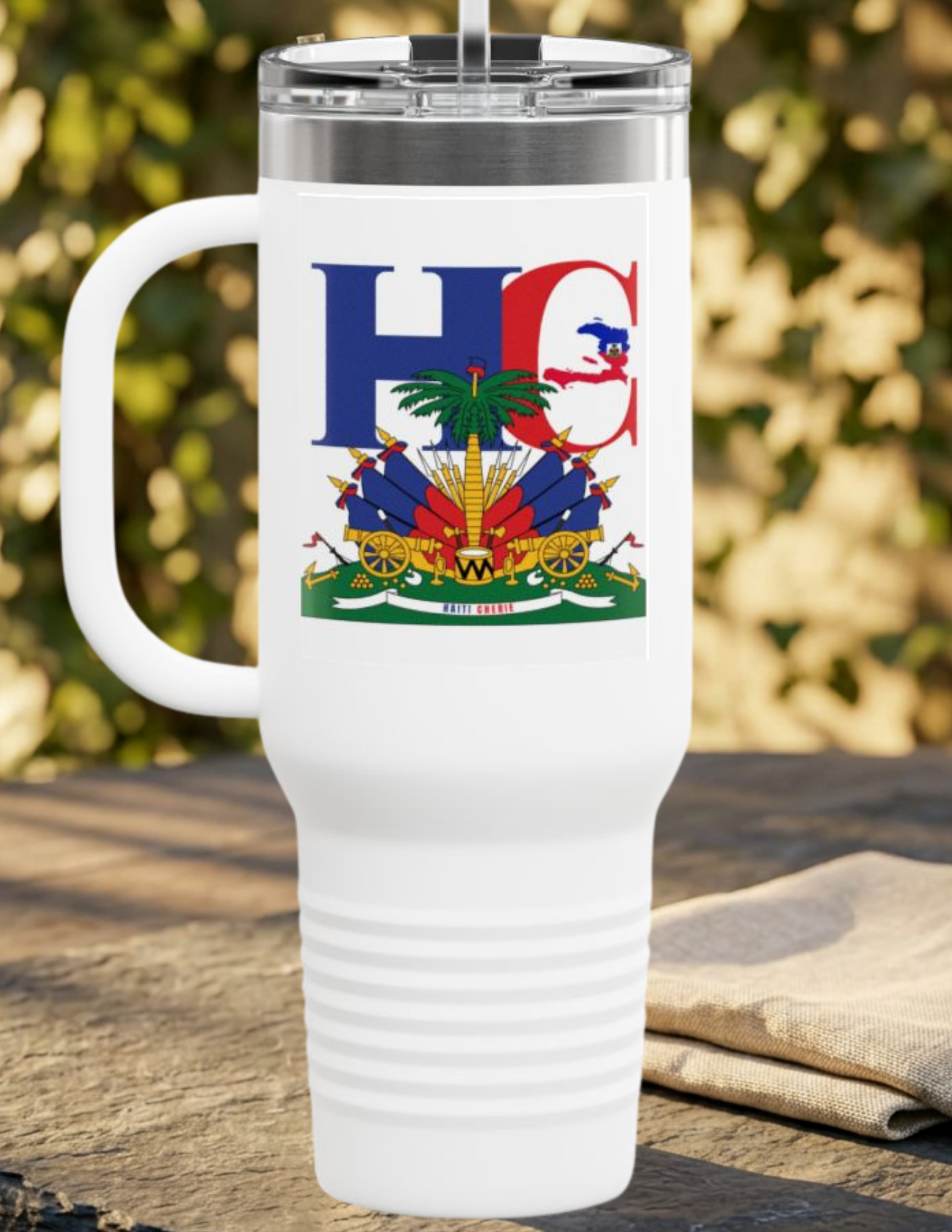 40oz Haiti Cherie Travel Mug