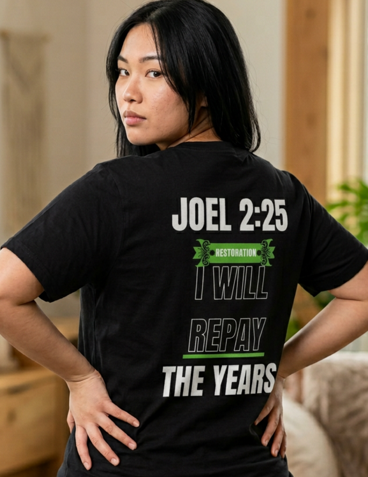 Joel 2:25  T-Shirt — "I Will Repay the Years" Christian Tee