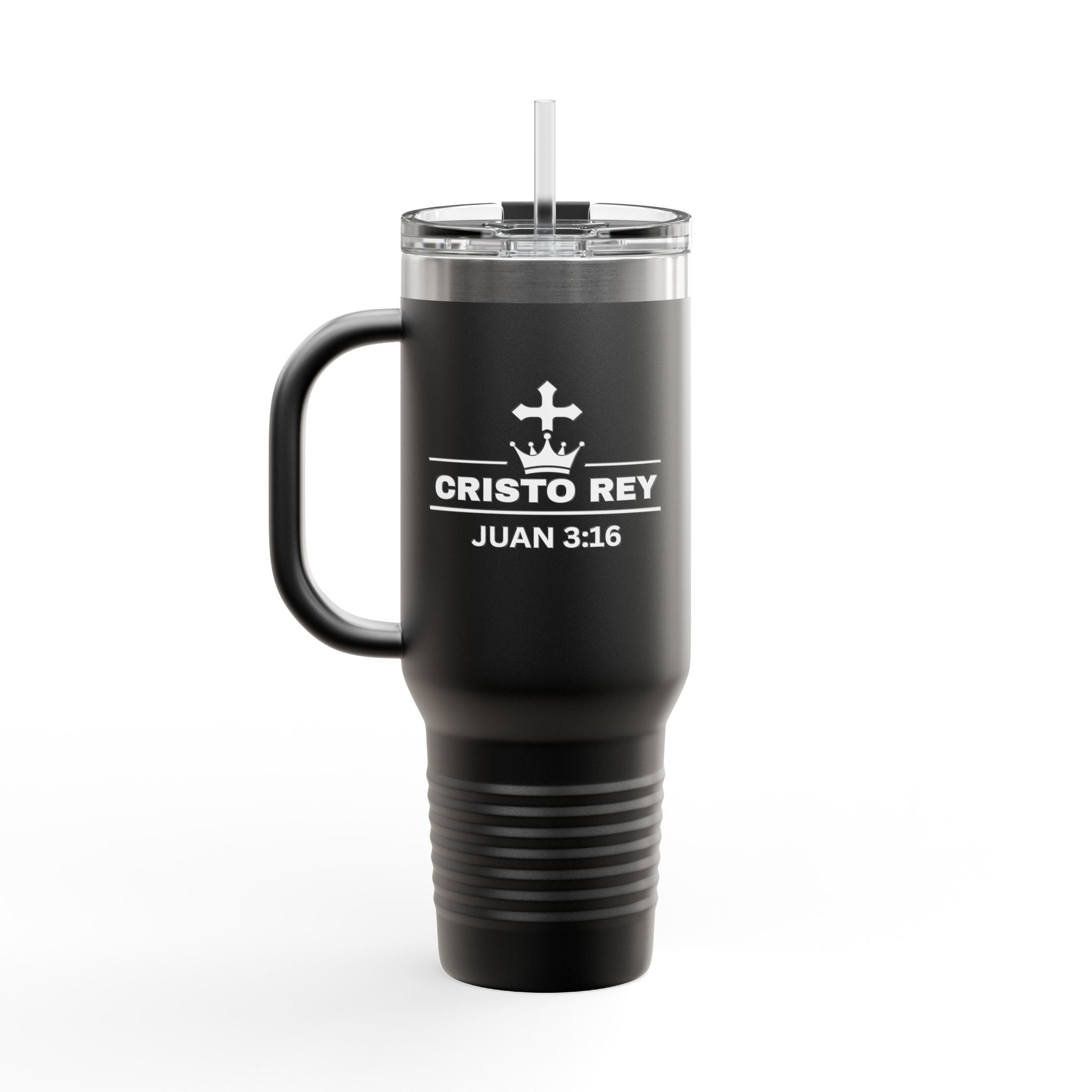 Cristo Rey Juan 3:16 40oz Insulated Travel Mug