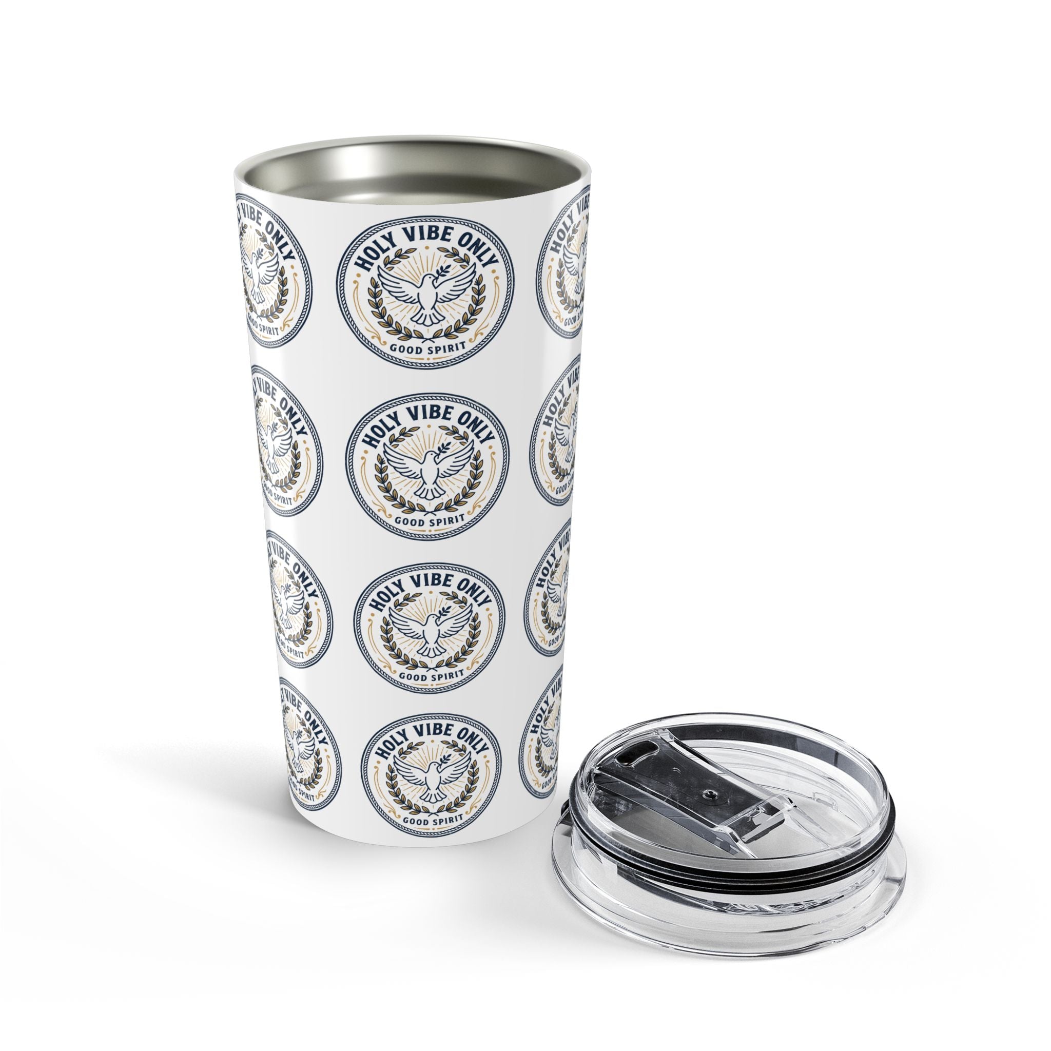 20oz "Holy Vibe Only" Insulated Tumbler — Inspirational Spiritual Travel Cup