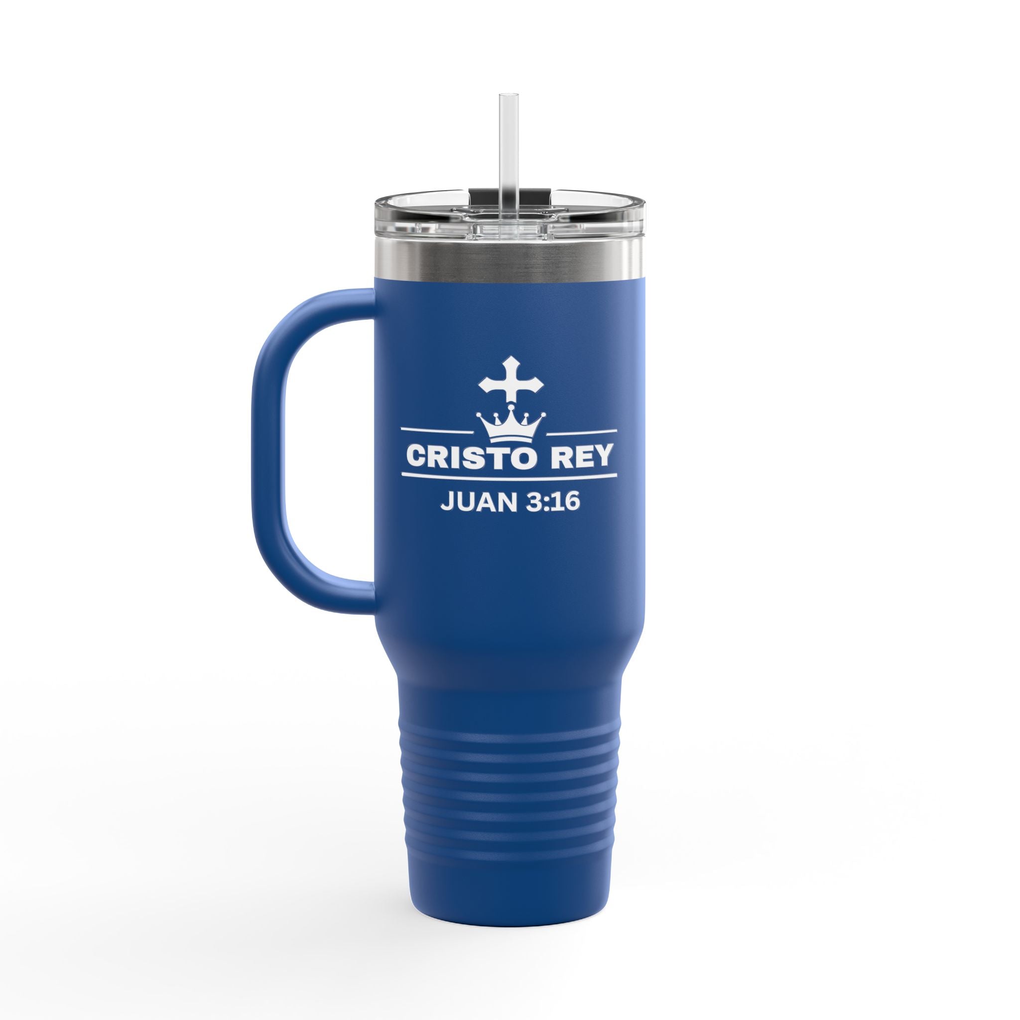 Cristo Rey Juan 3:16 40oz Insulated Travel Mug