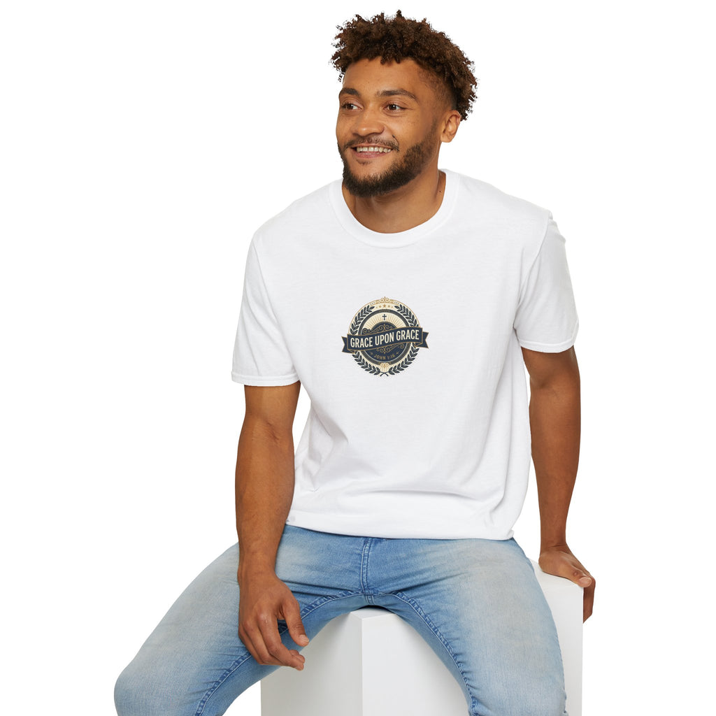 Grace Upon Grace T-Shirt — Vintage Faith Christian Tee