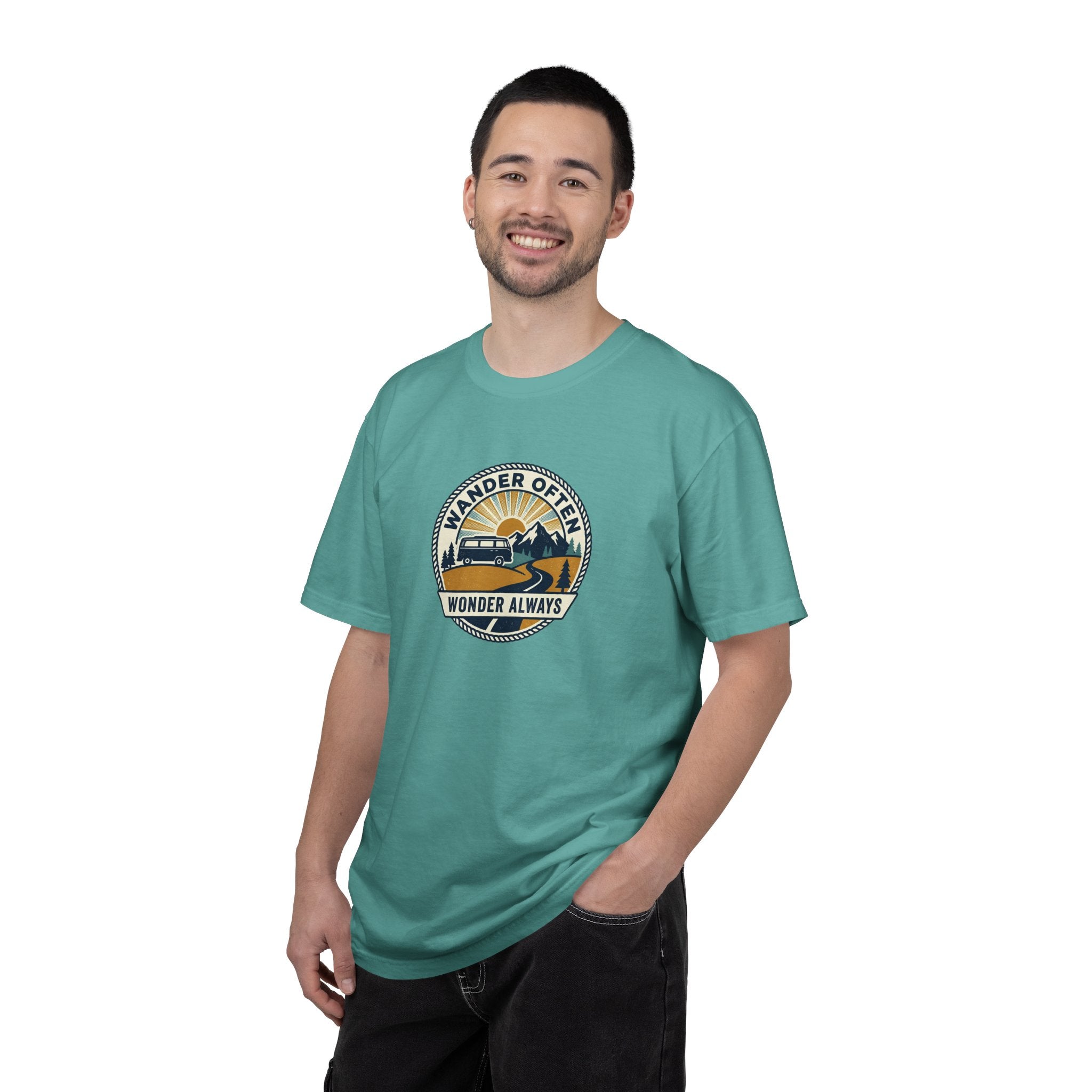 Wander Often Wonder Always T-Shirt — Vintage Adventure Graphic Tee