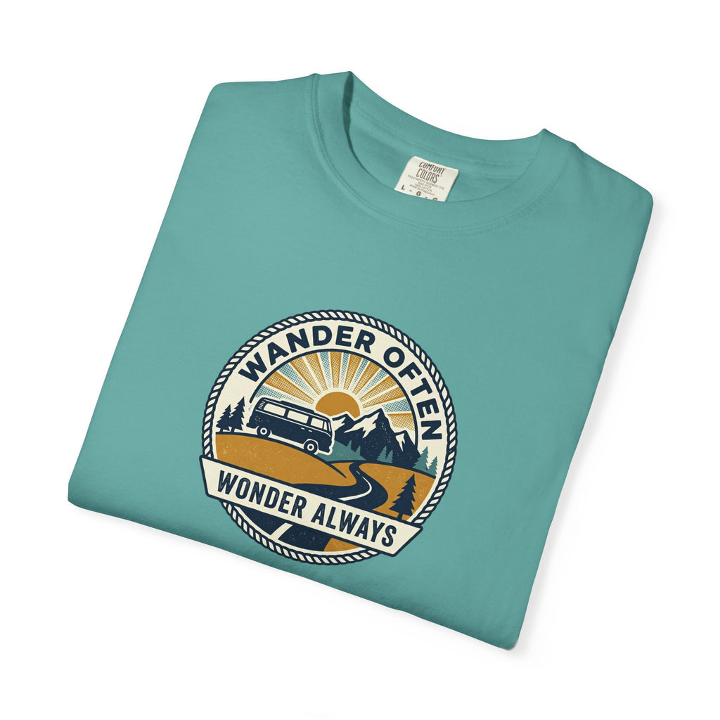 Wander Often Wonder Always T-Shirt — Vintage Adventure Graphic Tee