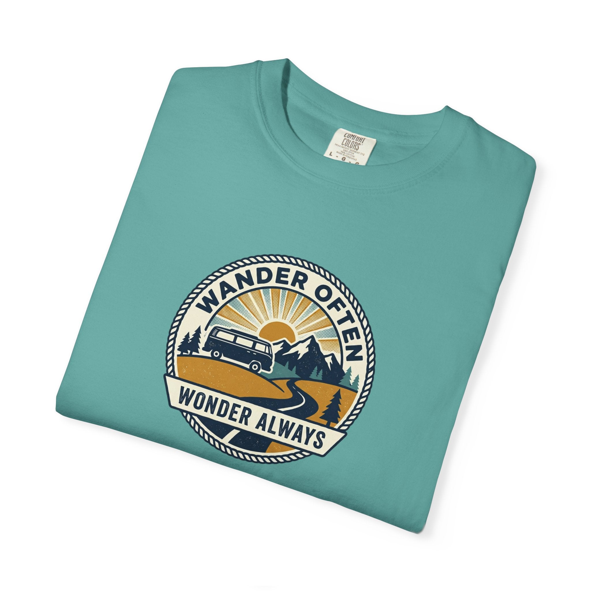 Wander Often Wonder Always T-Shirt — Vintage Adventure Graphic Tee