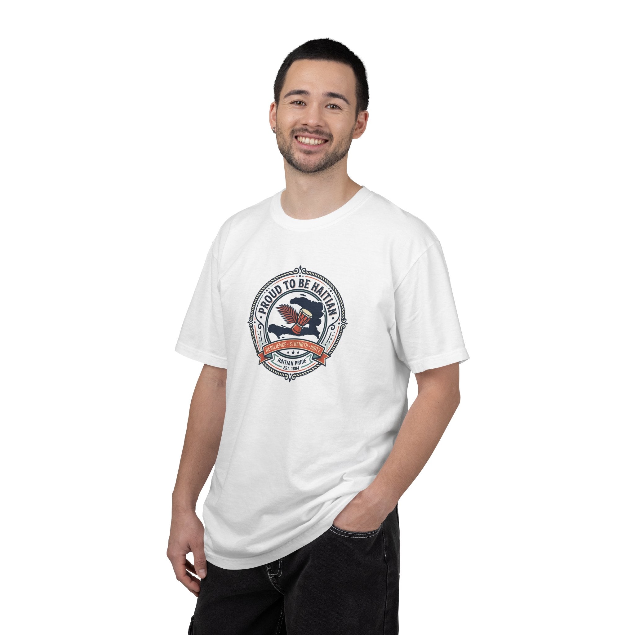 Proud to Be Haitian Eagle Graphic T-Shirt
