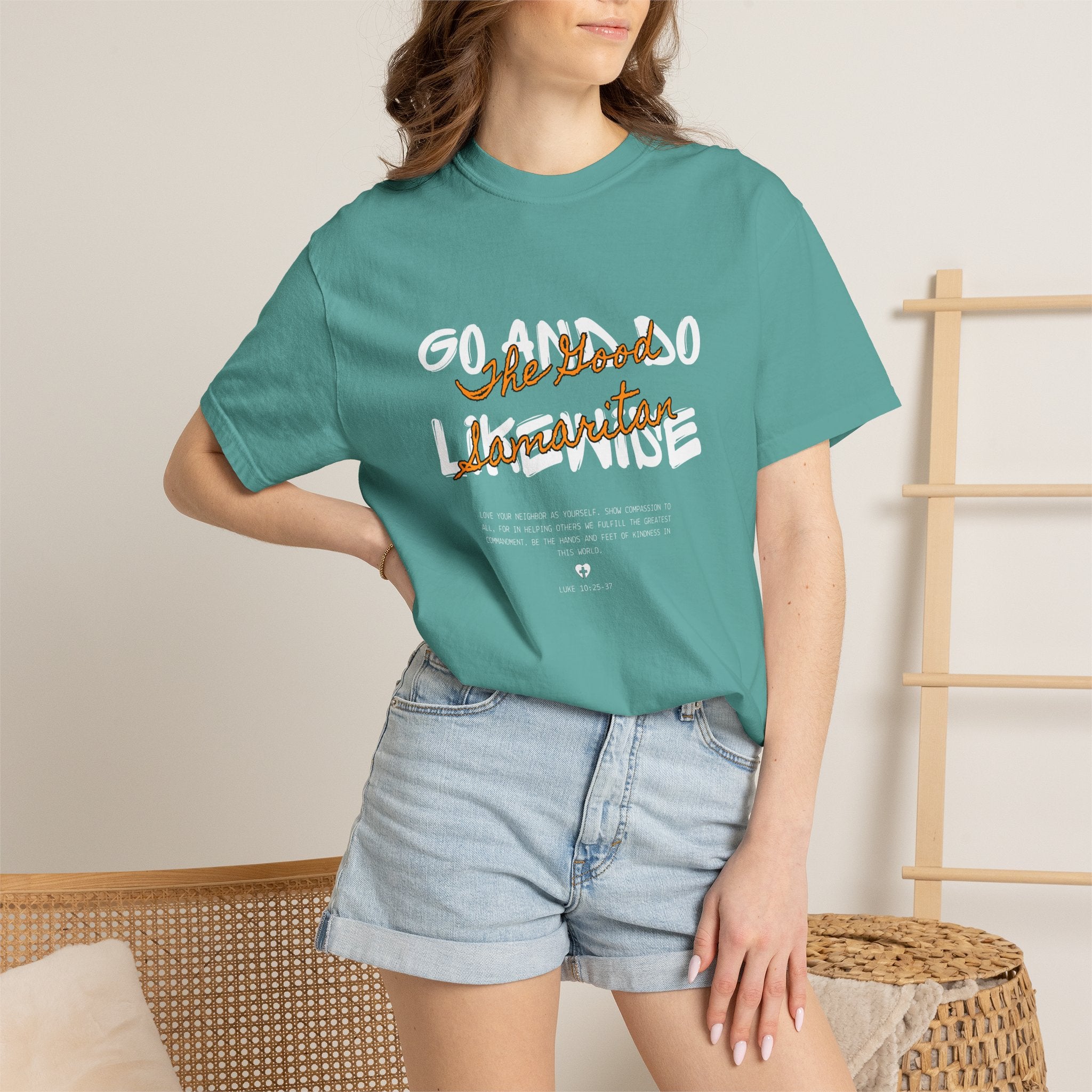 The Good Samaritan T-Shirt — Vintage Script Christian Tee