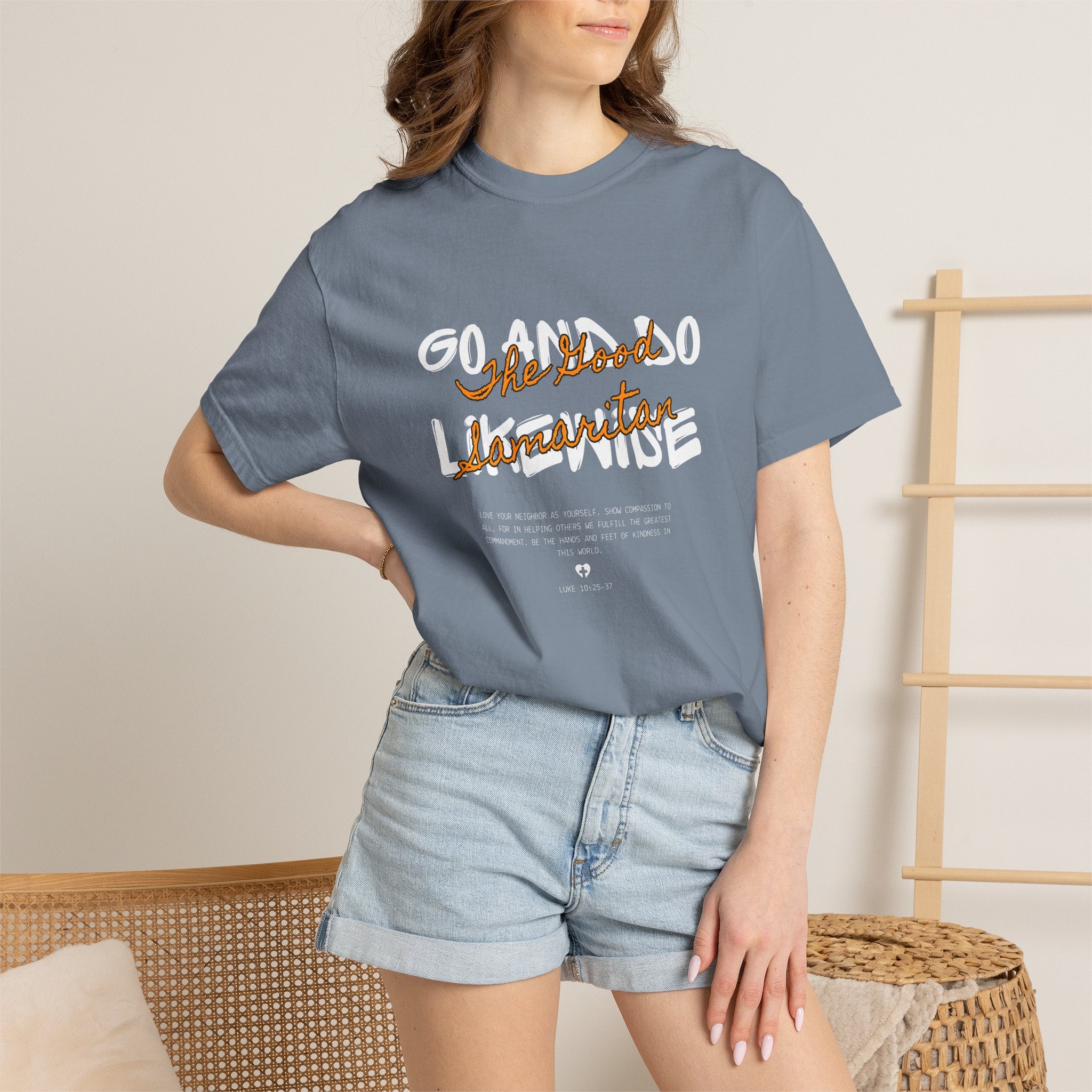 The Good Samaritan T-Shirt — Vintage Script Christian Tee
