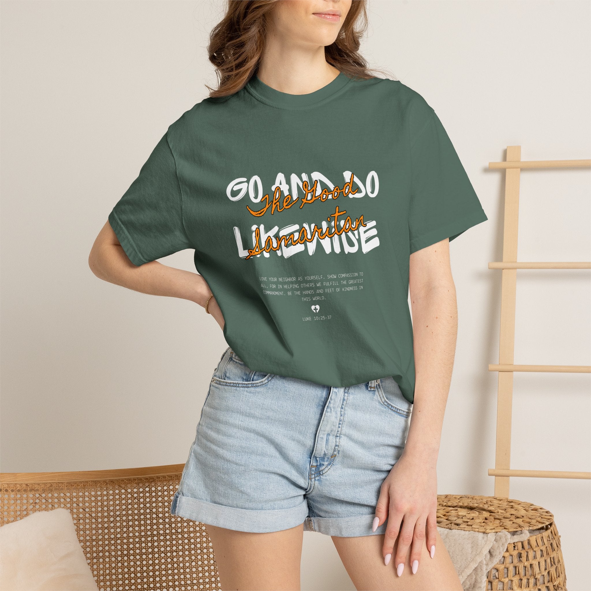 The Good Samaritan T-Shirt — Vintage Script Christian Tee