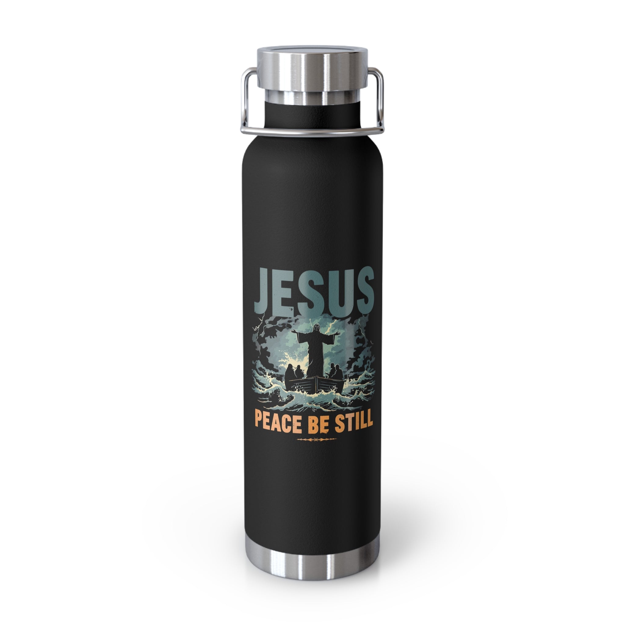 Jesus 'Peace Be Still' 22oz Insulated Water Bottle