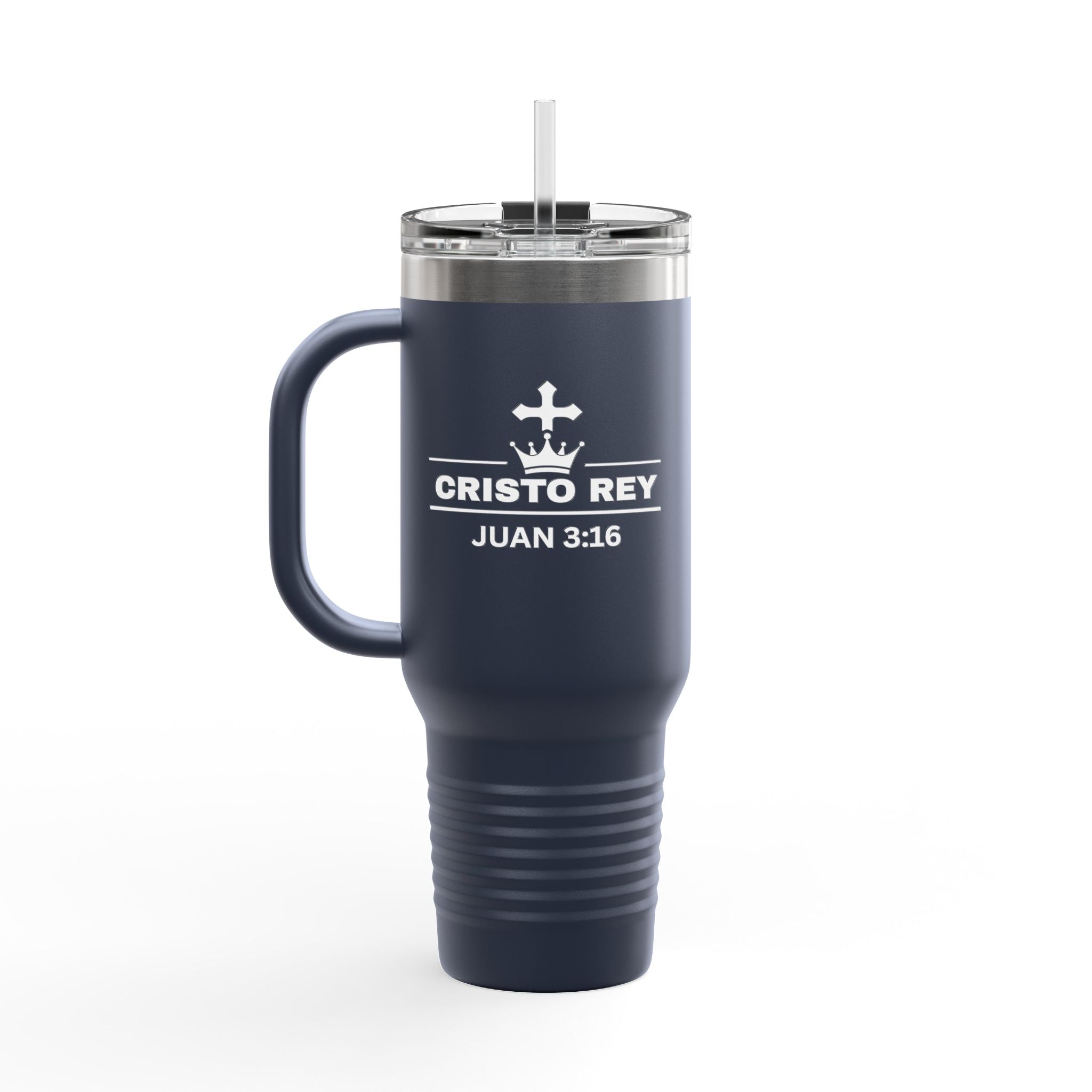 Cristo Rey Juan 3:16 40oz Insulated Travel Mug