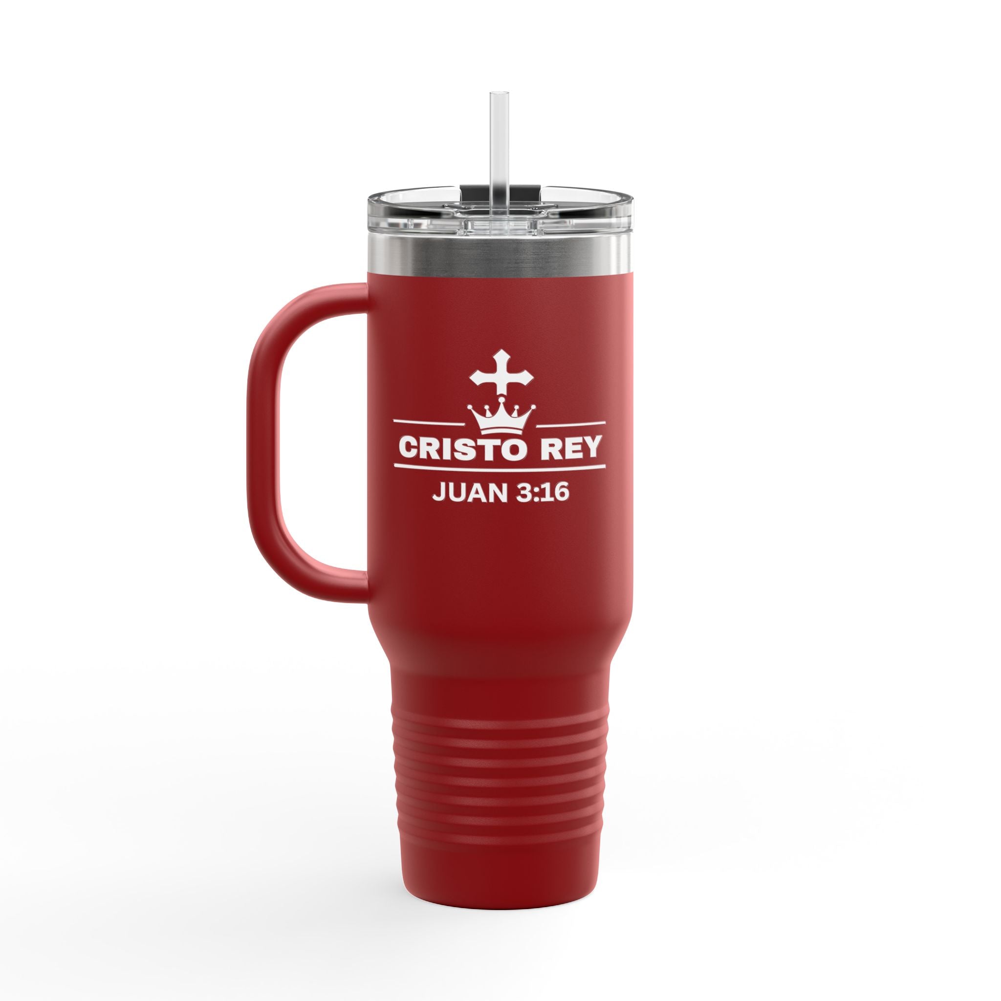 Cristo Rey Juan 3:16 40oz Insulated Travel Mug