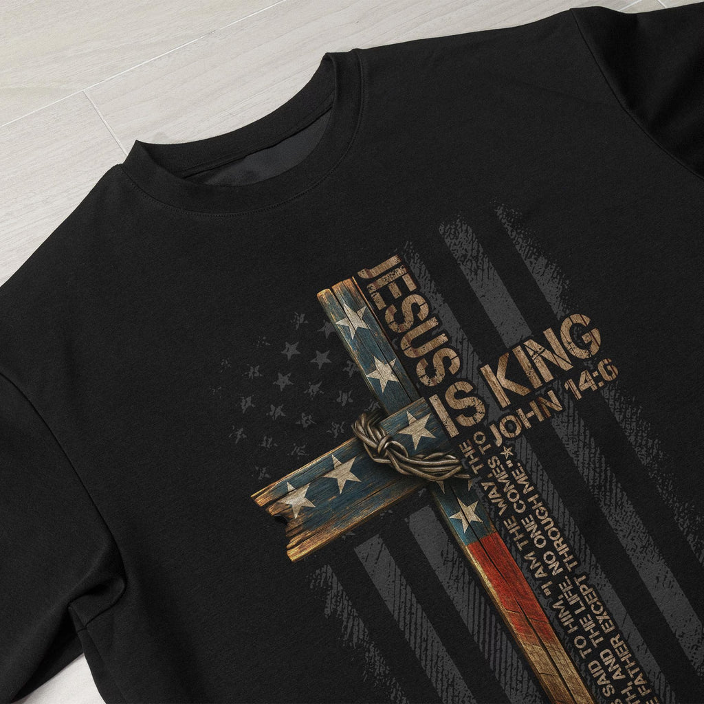 Jesus Is King Shirt, Christian Shirts Faith, Jesus Lover Shirt, Bible Verse T-Shirt, Cross Shirt, Christian Shirts for Men