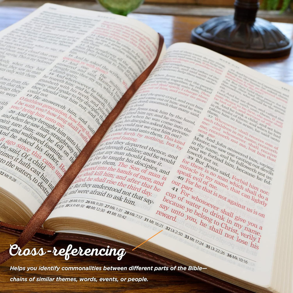 KJV Holy Bible, Giant Print Standard Size Faux Leather Red Letter Edition - Thum