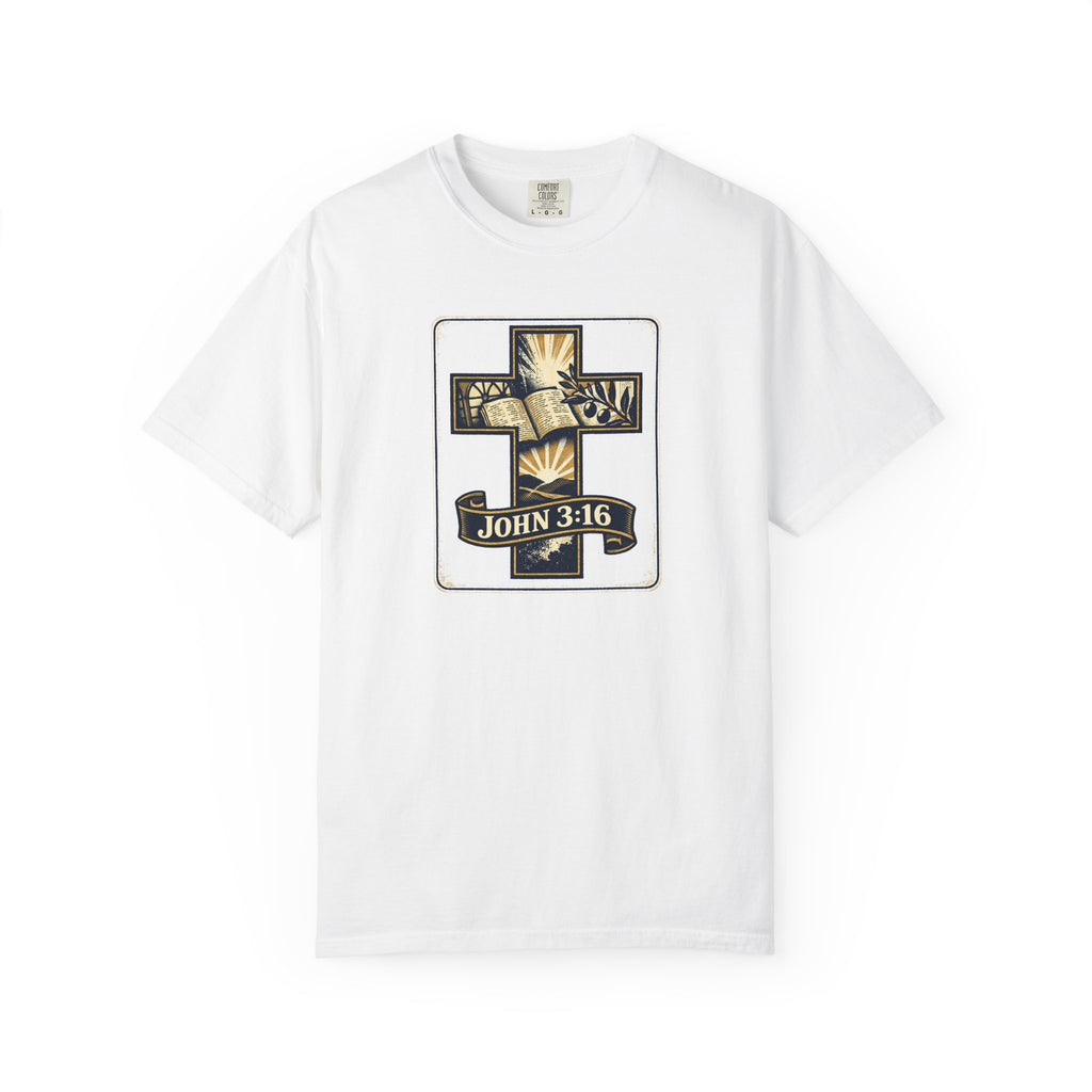 John 3:16 Cross T-Shirt — Christian Faith Graphic Tee