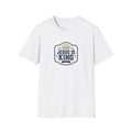 T-Shirt — "Jesus Is King" Crown Christian Faith Tee