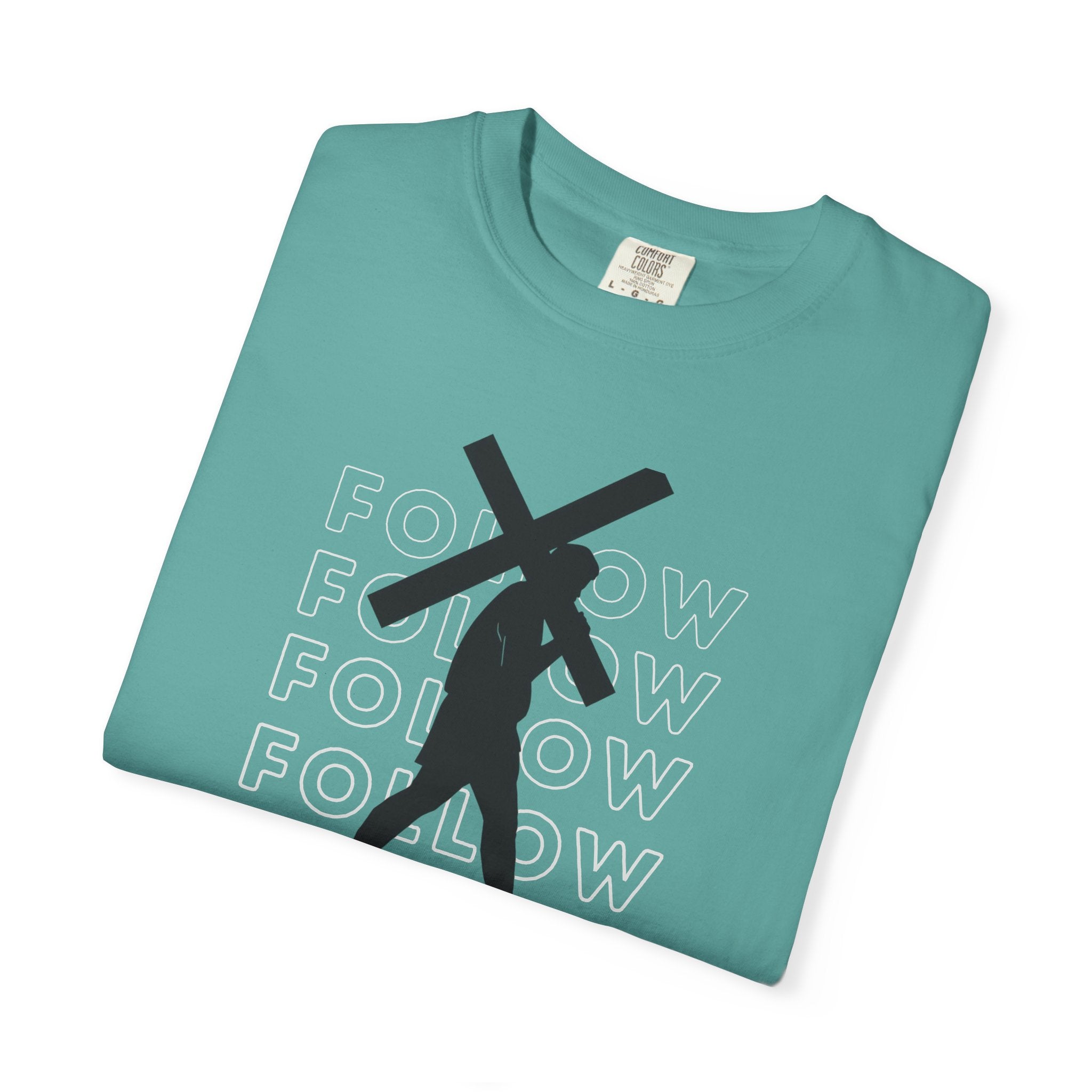 Follow Christ Cross (Luke 23) Christian Faith T-shirt