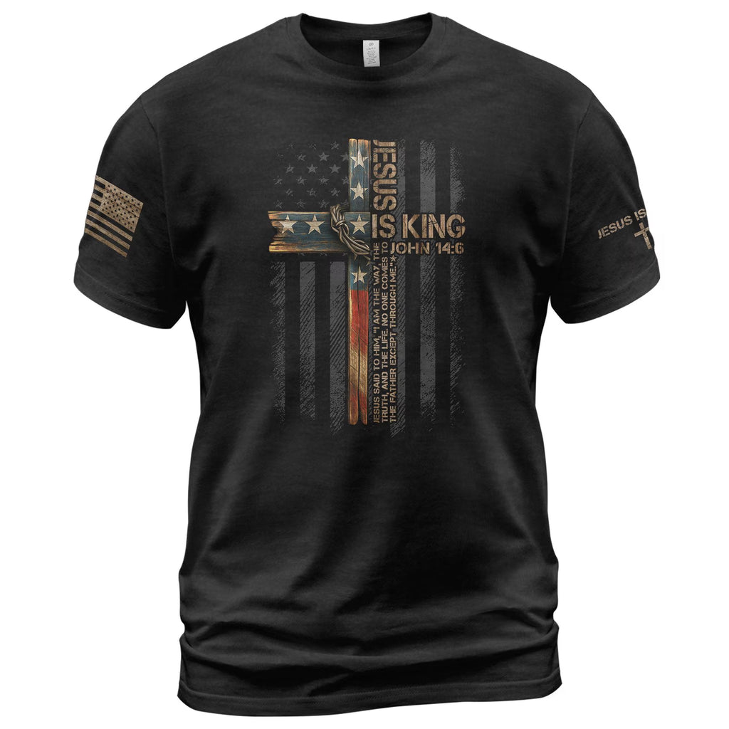 Jesus Is King Shirt, Christian Shirts Faith, Jesus Lover Shirt, Bible Verse T-Shirt, Cross Shirt, Christian Shirts for Men