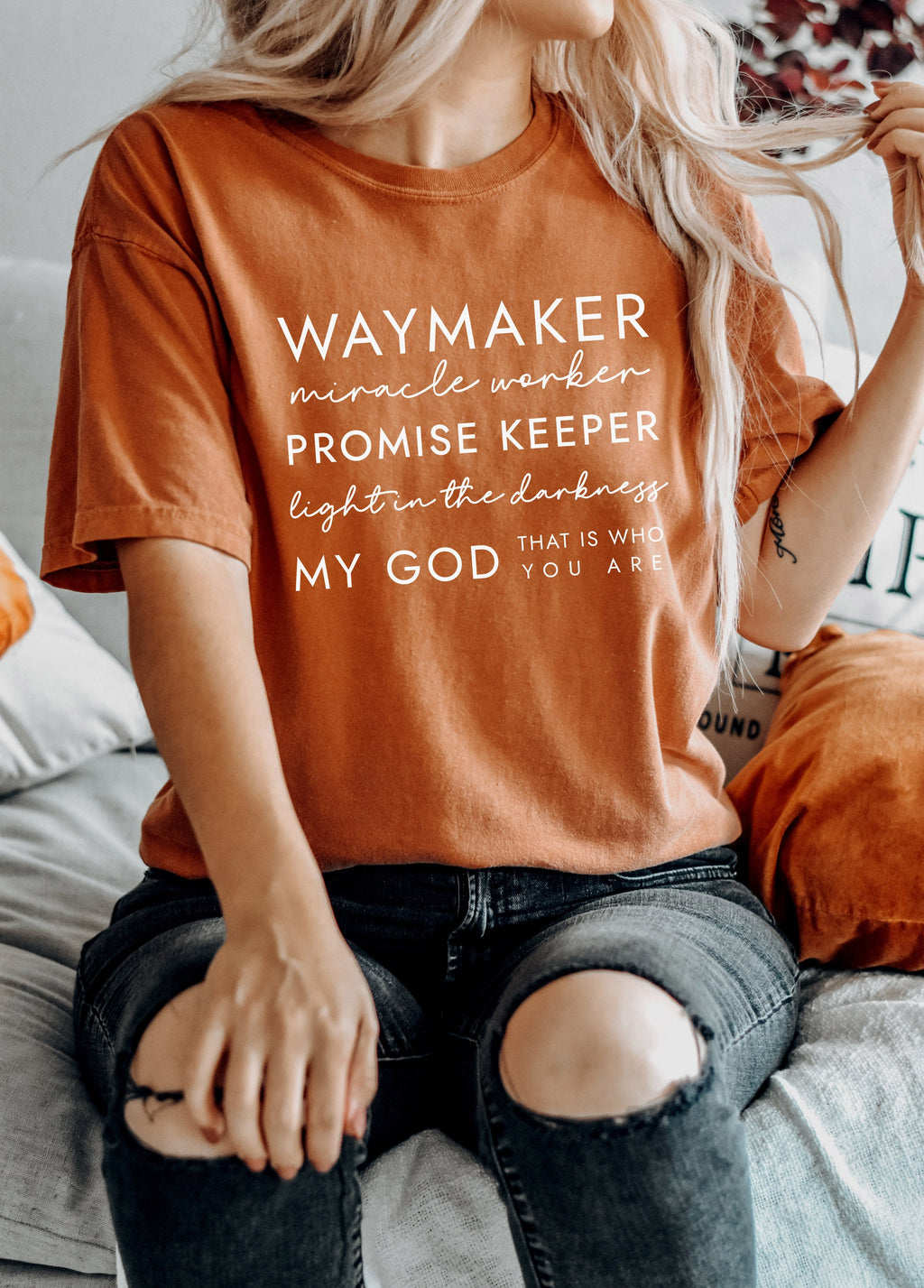 Christian Shirt, Waymaker T-Shirt, Bible Verse Shirt, Religious Gift Shirt, Jesus Sweater, Faith Based Tees, Christian Mom Shirt